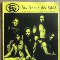 Revistas de música: LAS LÍNEAS DEL KAOS N°1 (INVIERNO 94/95). REVISTA OFICIAL DE HÉROES DEL SILENCIO. 28 PÁGINAS.