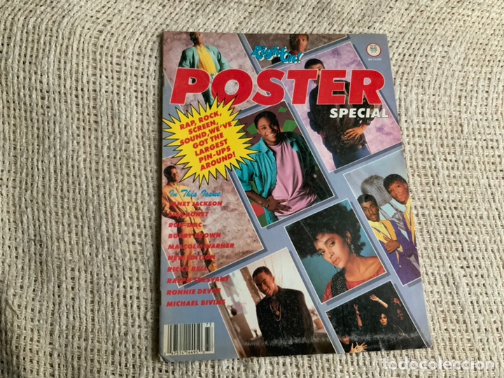 Music magazines: RIGHTON - POSTER SPECIAL , JANET JACKSON , LISA BONET , RUN DMC , MICHAEL BIVINS