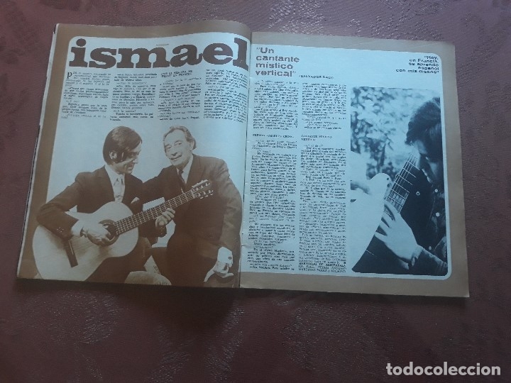 Magazines de musique: ENTREVISTA A ISMAEL ,( JUNTO A DALI) UN CANTANTE MISTICO VERTICAL . REVISTA A&Ntilde;O 1968 DOS PAGINAS