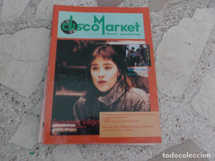 Magazines de musique: revista especializada disco market n&ordm; 2,1988,suzanne vega,los secretos,the animals,jerry l.lewis