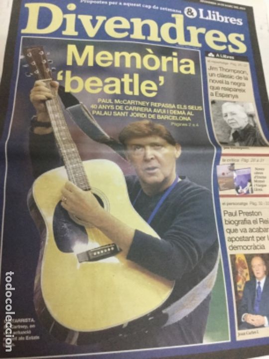 Revistas de m&uacute;sica: Paul mccartney-suplemento periodico-  mar&ccedil; 2003 - catal&aacute;n