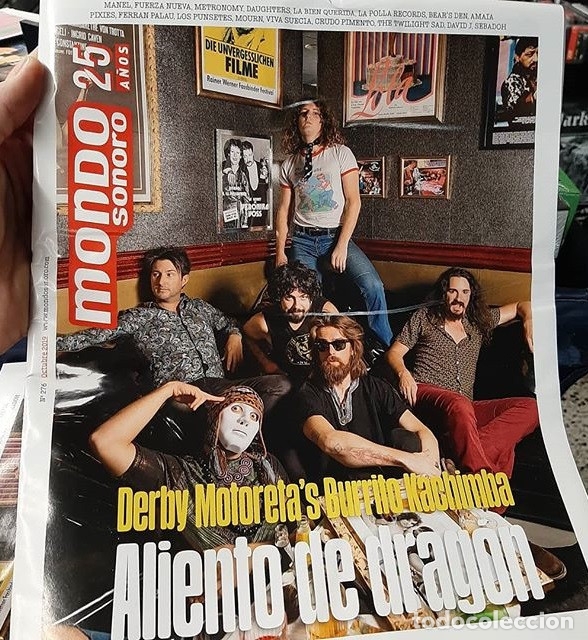 Magazines de musique: 'Mondosonoro', n&ordm; 276. Octubre 2019. Banda de Sevilla Derby Motoreta's Burrito Kachimba en portada.