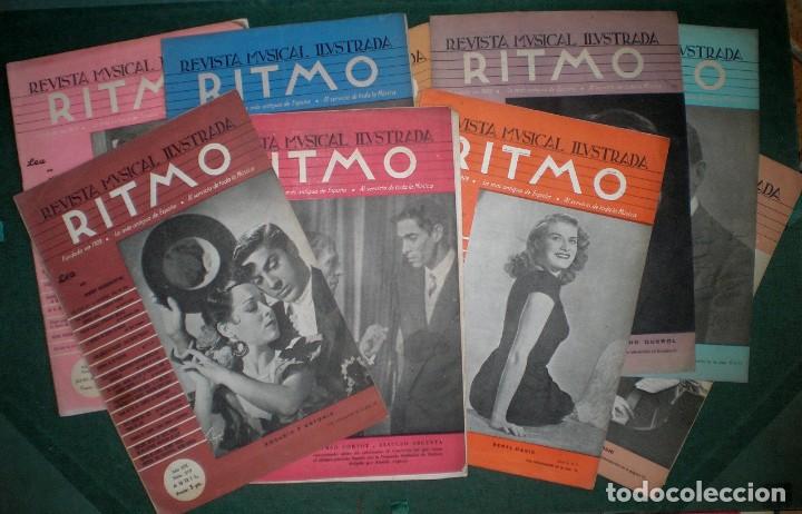 Music magazines: RITMO, Revista musical ilustrada. 10 n&uacute;meros. 1948-1950