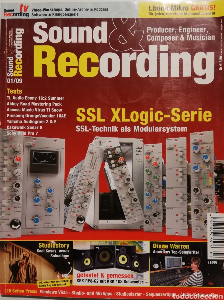 Music magazines: SOUND & RECORDING enero 2009