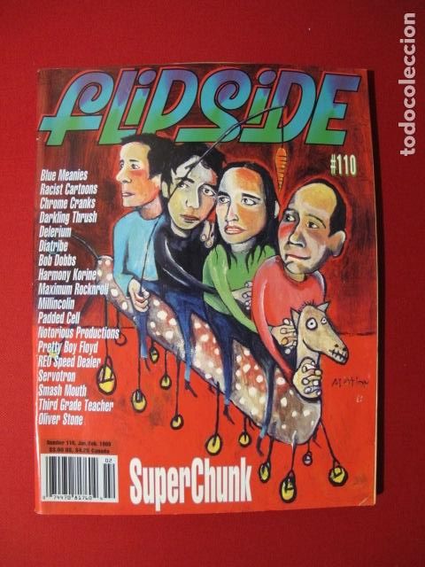 Revistas de m&uacute;sica: FLIPSIDE #110 SUPERCHUNKS, BLUE MEANIES, RACIST CARTOONS, CHROME CRANKS, DARKLING THRUSH, DELIRIUM
