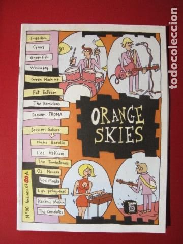 Revistas de m&uacute;sica: ORANGE SKIES FANZINE N&ordm;00 FREEDOM, CYNICS, GREENFISH, WINNIPEG, GREEN MACHINE