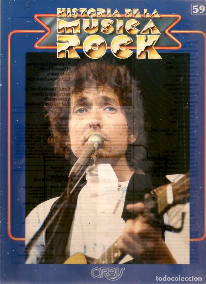 Revistas de m&uacute;sica: HISTORIA DE LA M&Uacute;SICA ROCK. SOLO CUBIERTAS DEL FASC&Iacute;CULO N&ordm; 59. BOB DYLAN / DONNA SUMMER.  (ST/L4)