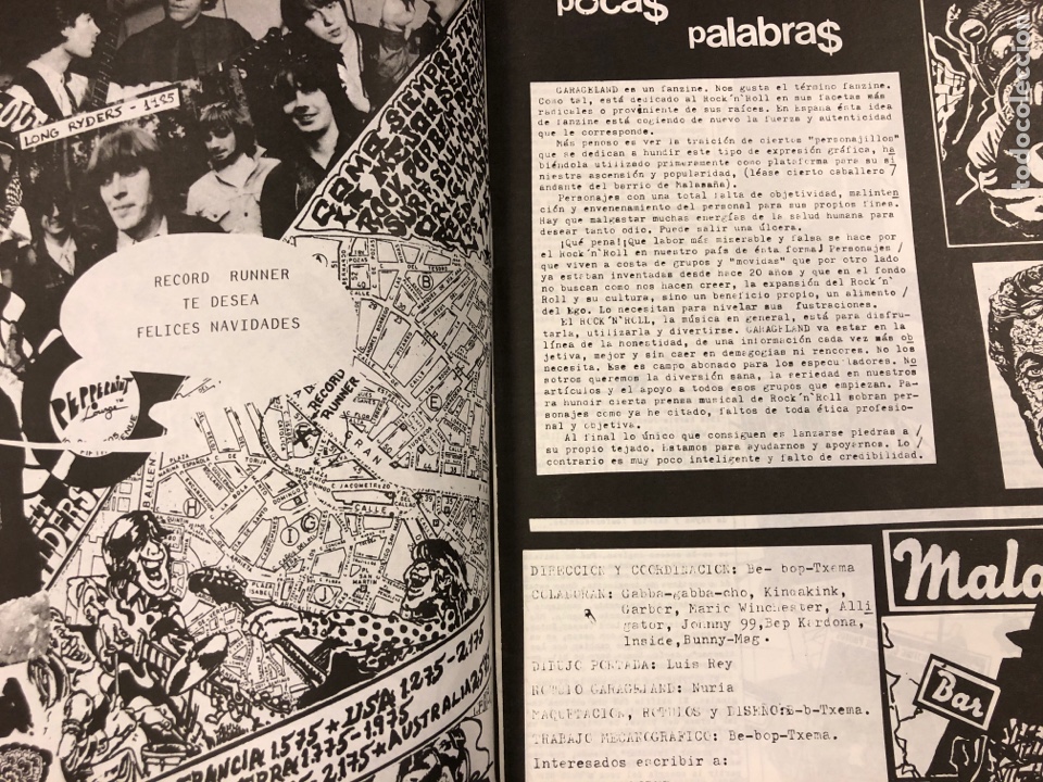 Revistas de música: GARAGELAND N° 5 (MADRID 1985). HISTÓRICO FANZINE ORIGINAL; ROCK ‘N’ ROLL MC-5, ALEX CHILTON,... - Foto 2 - 191292935