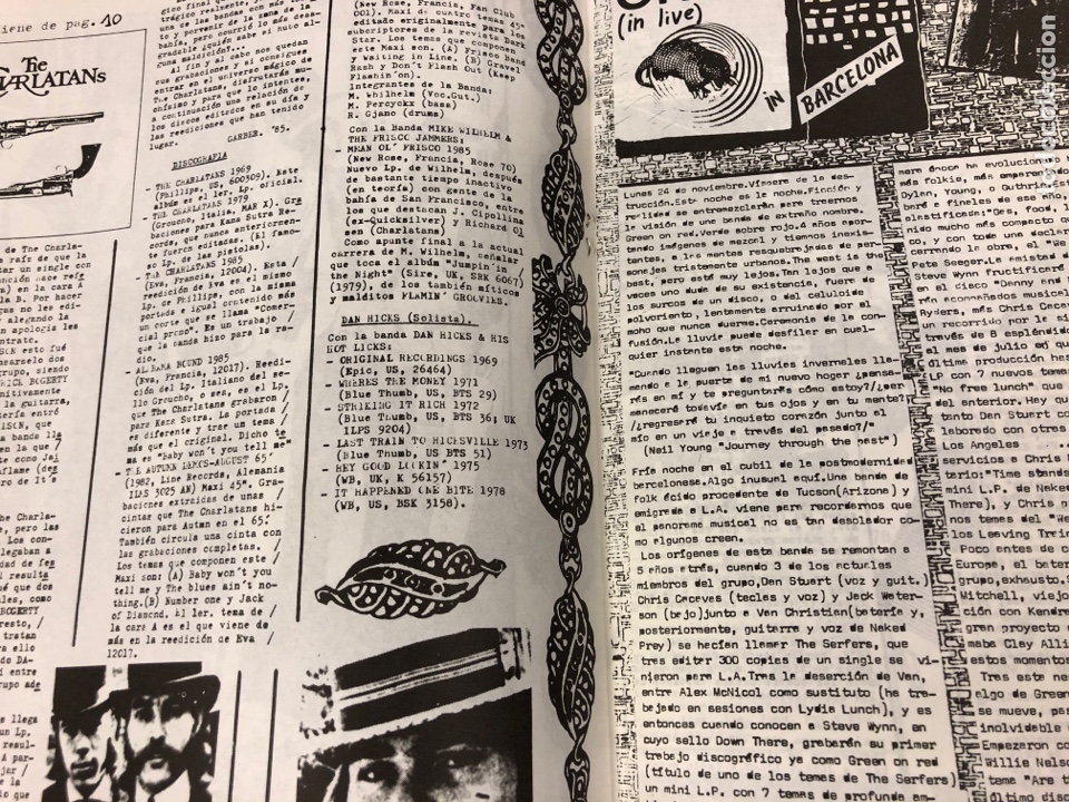Revistas de música: GARAGELAND N° 5 (MADRID 1985). HISTÓRICO FANZINE ORIGINAL; ROCK ‘N’ ROLL MC-5, ALEX CHILTON,... - Foto 4 - 191292935