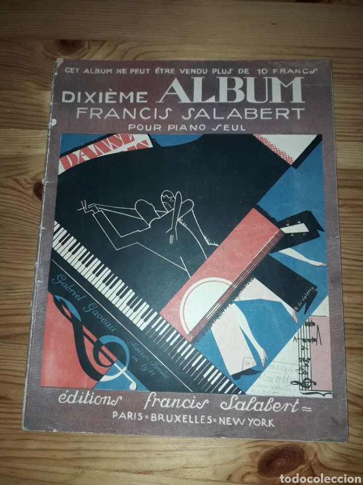 Revistas de m&uacute;sica: DIXIEME ALBUM FRANCIS SALABERT POUR PIANO SEUL- PARIS - RAQUEL MELLER DOLLY SISTERS MISTINGUETT