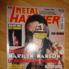 Revistas de música: REVISTA METAL HAMMER Nº 122 (MARILYN MANSON, MANOWAR, OZZY OSBOURNE...)