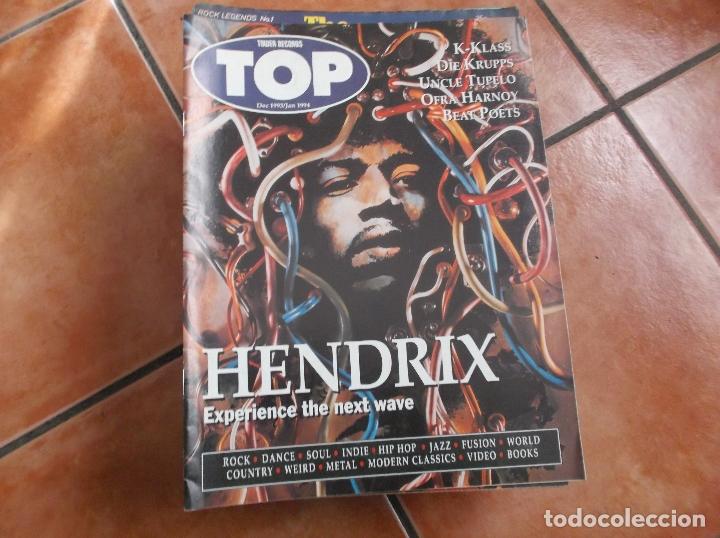 Magazines de musique: tower records top dec1993 /jan1994,hendrix