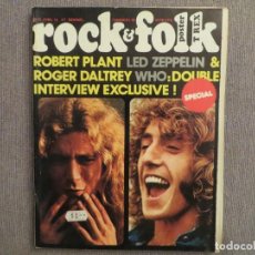 Revistas de música: ROCK & FOLK:N.75-LED ZEPPELIN-THE WHO-BLACK SABBATH-ETC... Lote 194329482