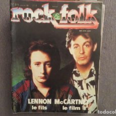 Revistas de música: ROCK & FOLK:N.215-BEATLES-ELTON JOHN-THOR-PAUL YOUNG