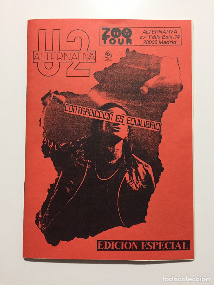 Revistas de m&uacute;sica: U2 ALTERNATIVA - FANZINE REVISTA CLUB DE FANS EDICION ESPECIAL GIRA ESPA&Ntilde;OLA ZOO TOUR 1992