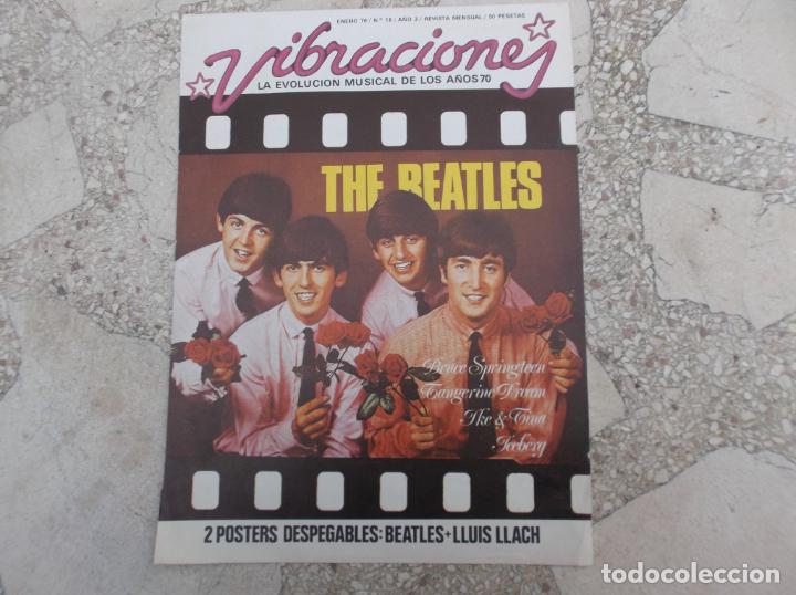 Magazines de musique: vibraciones, solo portada the beatles, 1976, 1 fotos , 1 paginas