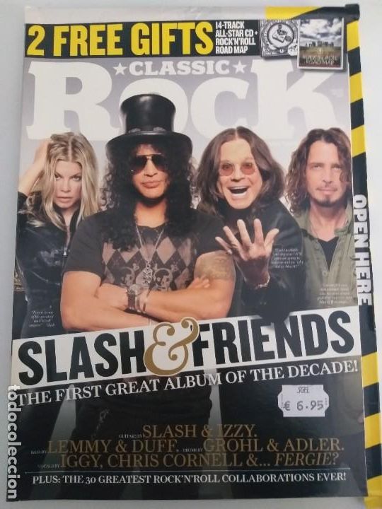 Revistas de m&uacute;sica: CLASSIC ROCK SLAH & FRIENDS, DAVE GROHL, IGGY POP, CHRIS CORNELL, LEMMY, IZZY (UK)