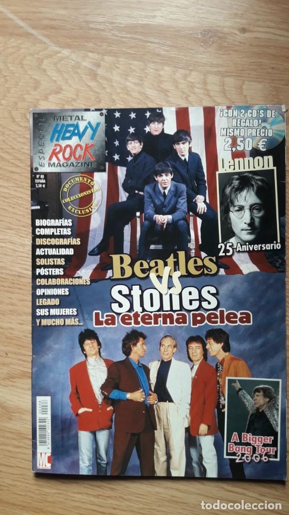 Revistas de m&uacute;sica: HEAVY ROCK ESPECIAL N&ordm; 88 CON POSTERS BEATLES Y ROLLING STONE