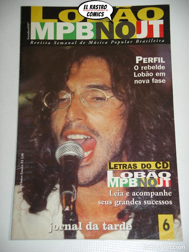 Magazines de musique: Lobao, MPBNOUT n&ordm; 6, a&ntilde;o 1997, MPB, revista musica popular brasileira brasile&ntilde;a, X2