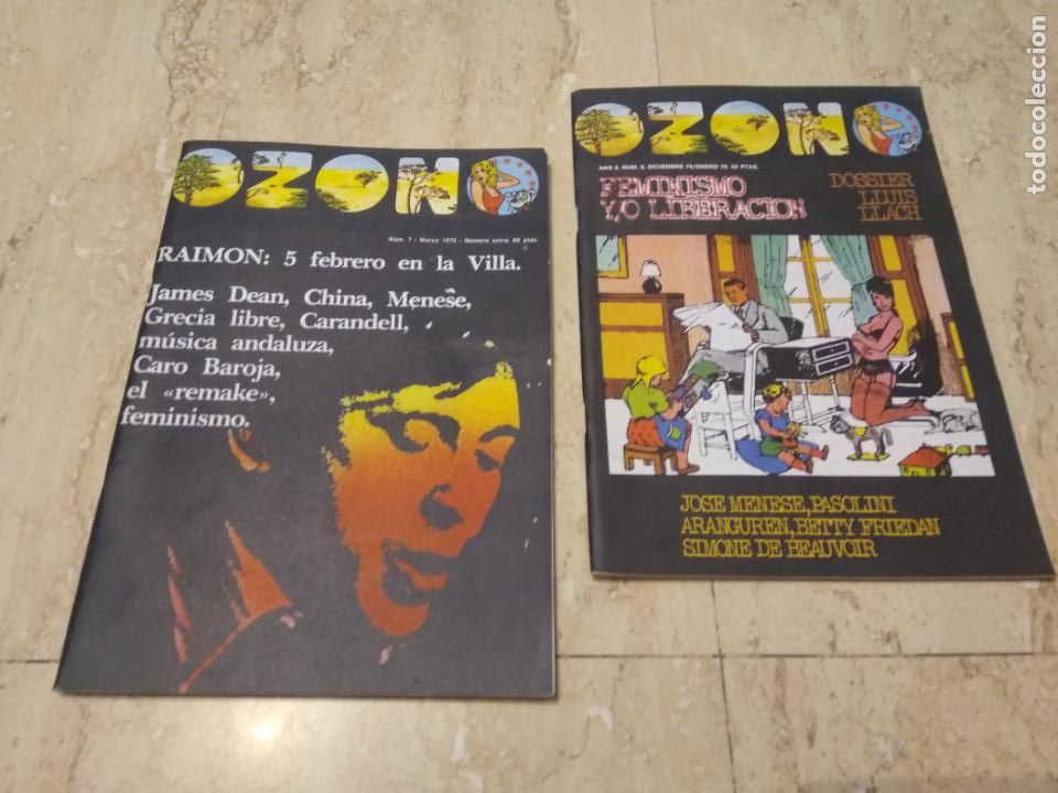 Magazines de musique: LOTE-DOS REVISTAS OZONO-N&ordm;6 / N&ordm; 7 / DICIEMBRE 1975 Y MARZO 1976-COMO NUEVAS-