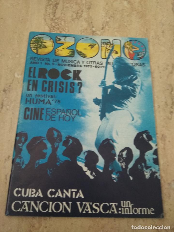 Magazines de musique: REVISTA MUSICAL OZONO-N&ordm;5-1975-HUMA 7 DIAS DE FIESTA-UN PASEO POR EL ROCK SINFONICO-EL ROCK EN CRISI