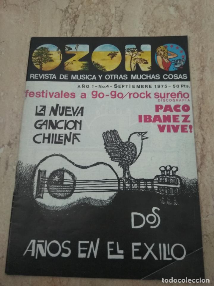Magazines de musique: REVISTA MUSICAL OZONO-N&ordm; 4-1875-LA NUEVA CANCION CHILENA-ROCK SURE&Ntilde;O-MARBELLA VERANO 1975-