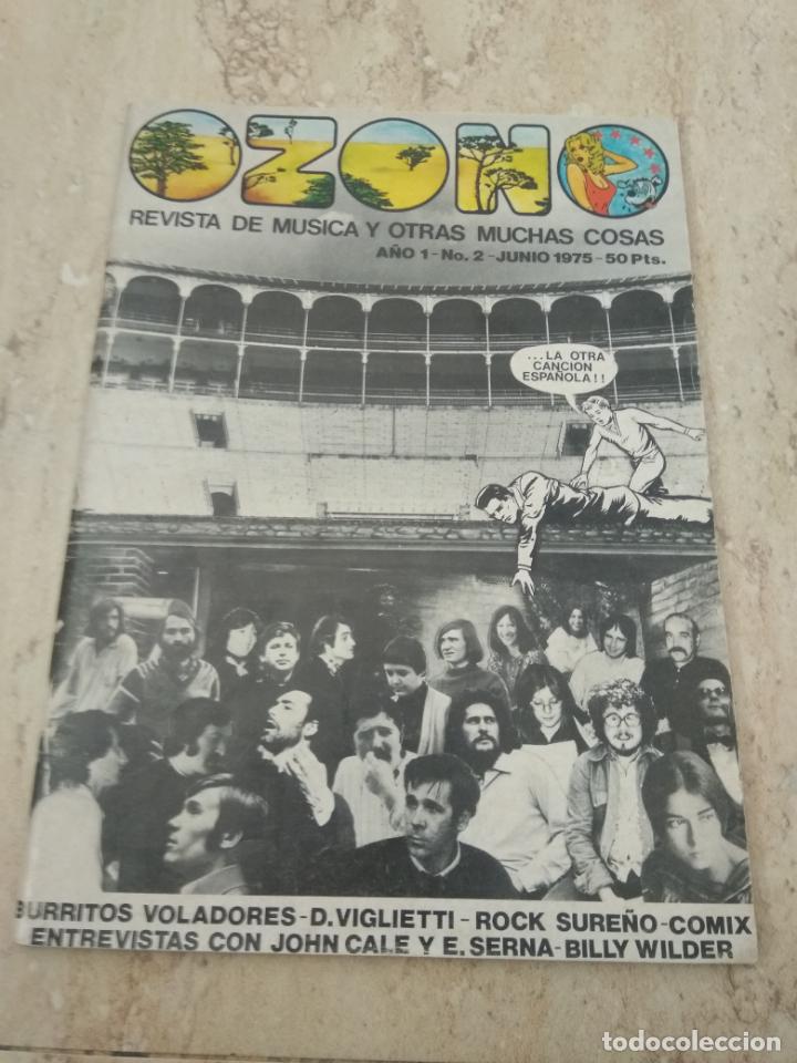 Magazines de musique: REVISTA MUSICAL OZONO-N&ordm;2-1975-LA OTRA CANCION ESPA&Ntilde;OLA-BURRITOS VOLADORES DYLAN BLOOD ON THE TRACKS