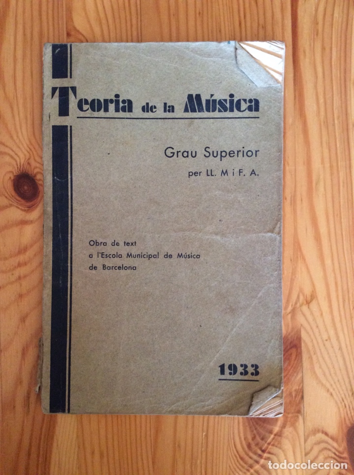 Music magazines: Teoria de la musica, Grau superior, Escola Municipal de Musica de Barcelona, 1933 (catalan)