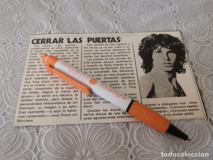 Revistas de m&uacute;sica: THE DOORS CERRAR LAS PUERTAS JIM MORRISON RECORTE REVISTA 1973