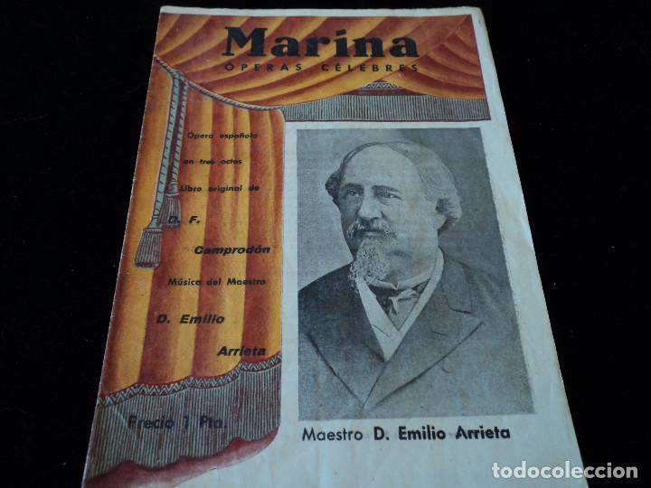 Magazines de musique: OPERAS CELEBRES MARINA ARGUMENTO