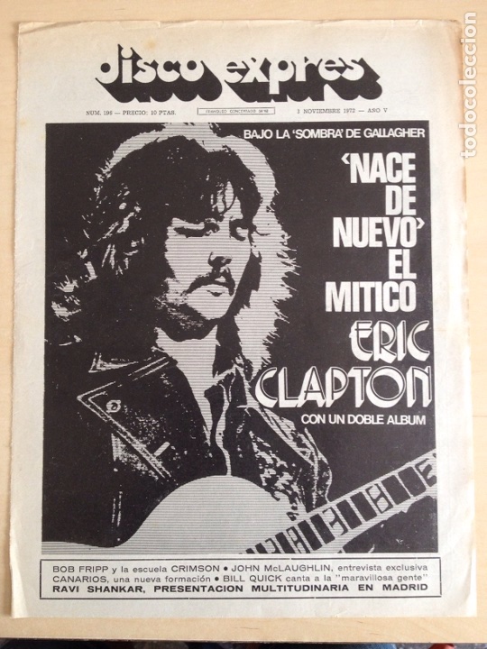 Revistas de m&uacute;sica: ERIC CLAPTON - Foto 1