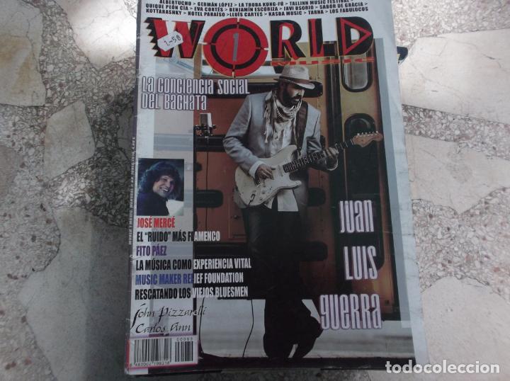 Revistas de m&uacute;sica: world 1 music, n&ordm; 89, juan luis guerra,eva cortes, la trova kung fu ,tarna, fito paez, kottarashky,