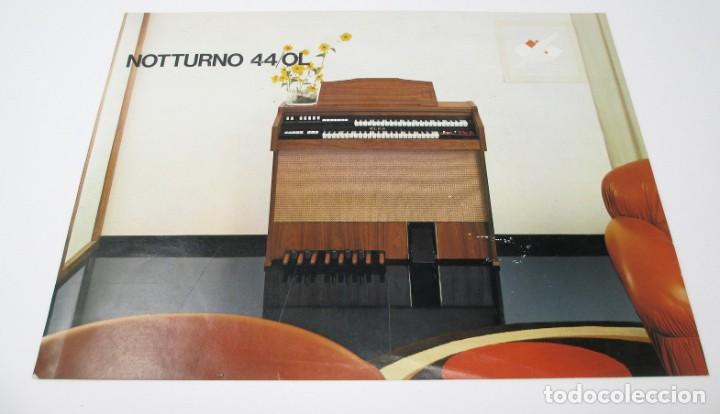 Musikzeitschriften: Publicidad original de &Oacute;rgano el&eacute;ctrico Notturno 44/OL. Mide 26'5 x 19,5 cm.