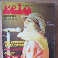 Revistas de música: PELO: NUM.59-ROD STEWART-LED ZEPPELIN-QUEEN-ARCO IRIS-RINGO STARR-JOE COCKER
