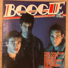 Revistas de música: BOOGIE N° 5 (1988). NACHA POP, KORTATU, PALOMA CHAMORRO, FOTOGRAFÍA LOQUILLO Y SU NOVIA, NICK CAVE,.