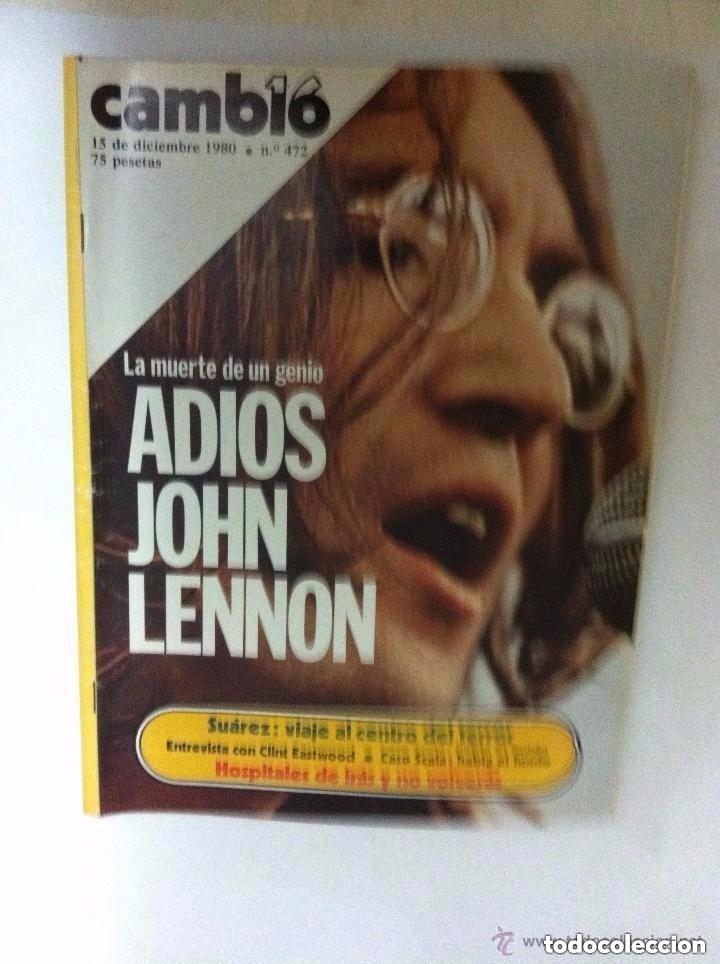 Revistas de m&uacute;sica: cambio 16 - a&ntilde;o 1980 - john lennon