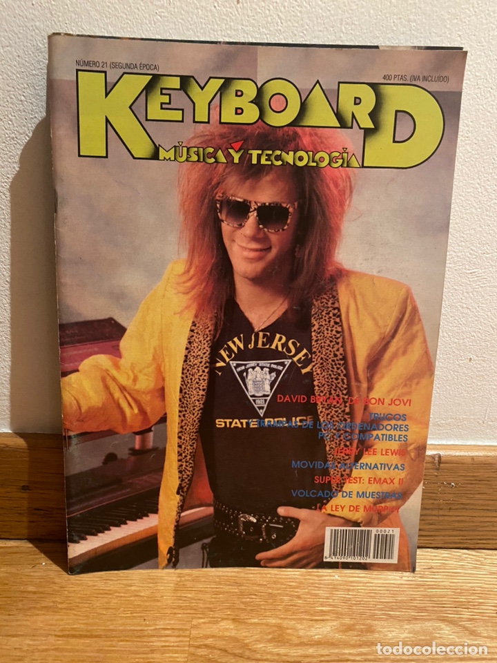 Music magazines: Keyboard Musica y tecnolog&iacute;a David Bryan n&uacute;mero 21 bon jovi