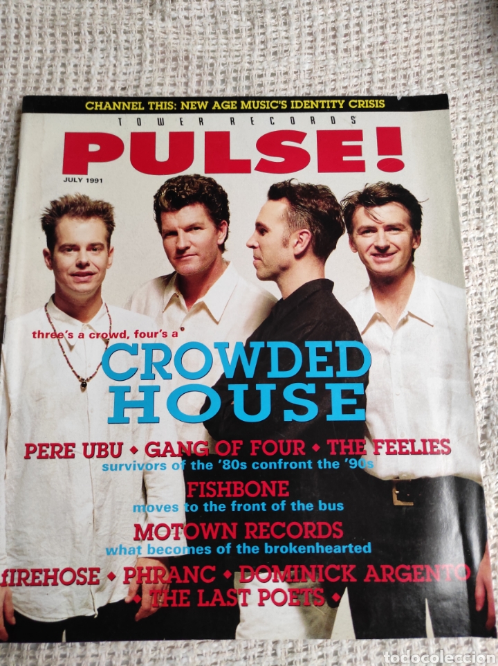 Riviste di musica: PULSE JULY 1991 CROWDED HOUSE - REVISTA DE MUSICA