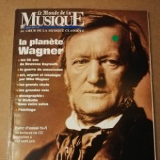 Revistas de música: REVISTA LE MONDE DE LA MUSIQUE (JUILLET - AOUT 2001) LA PLANÈTE WAGNER. Lote 215205235