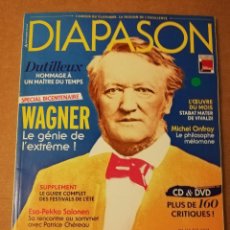 Revistas de música: REVISTA DIAPASON Nº 615 (WAGNER. LE GÉNIE DE L'EXTREME!). Lote 215206043