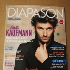 Revistas de música: REVISTA DIAPASON Nº 616 (SEPTEMBRE 2013) JONAS KAUFMANN. Lote 215262502