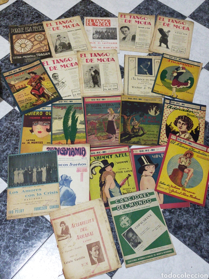 Revistas de m&uacute;sica: LOTE ANTIGUAS REVISTAS Y CANCIONEROS DE TANGOS ECT