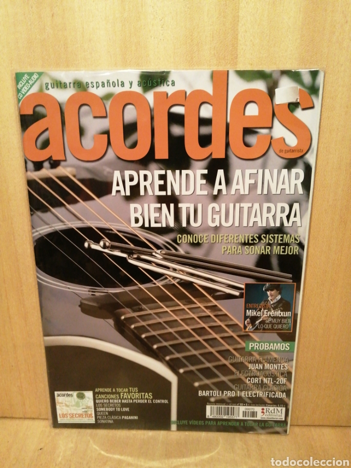 Magazines de musique: Acorde de Guitarra. N&uacute;mero 70. Mikel Erentxun, etc. Sin CD.