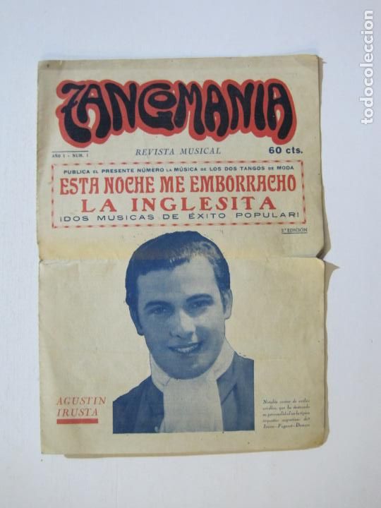 Music magazines: TANGOMANIA-REVISTA MUSICAL-NUMERO 1-VER FOTOS-(V-22.086)