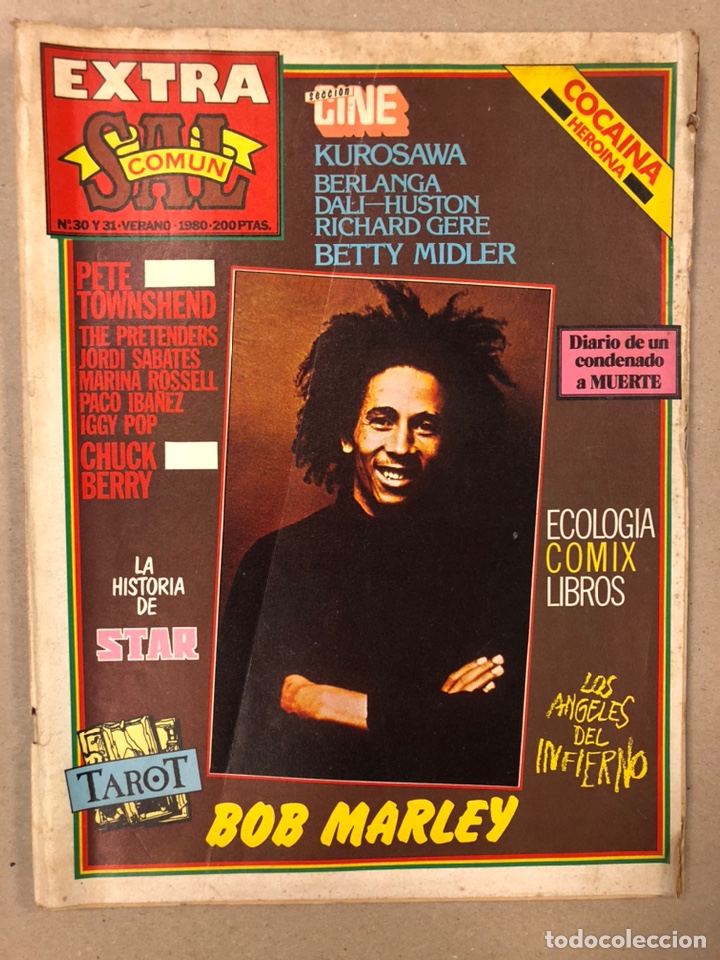 Revistas de m&uacute;sica: SAL COM&Uacute;N EXTRA N&deg; 30 y 31 (1980). BOB MARLEY, IGGY POP, PRETENDERS, PETE TOWNSHEND,