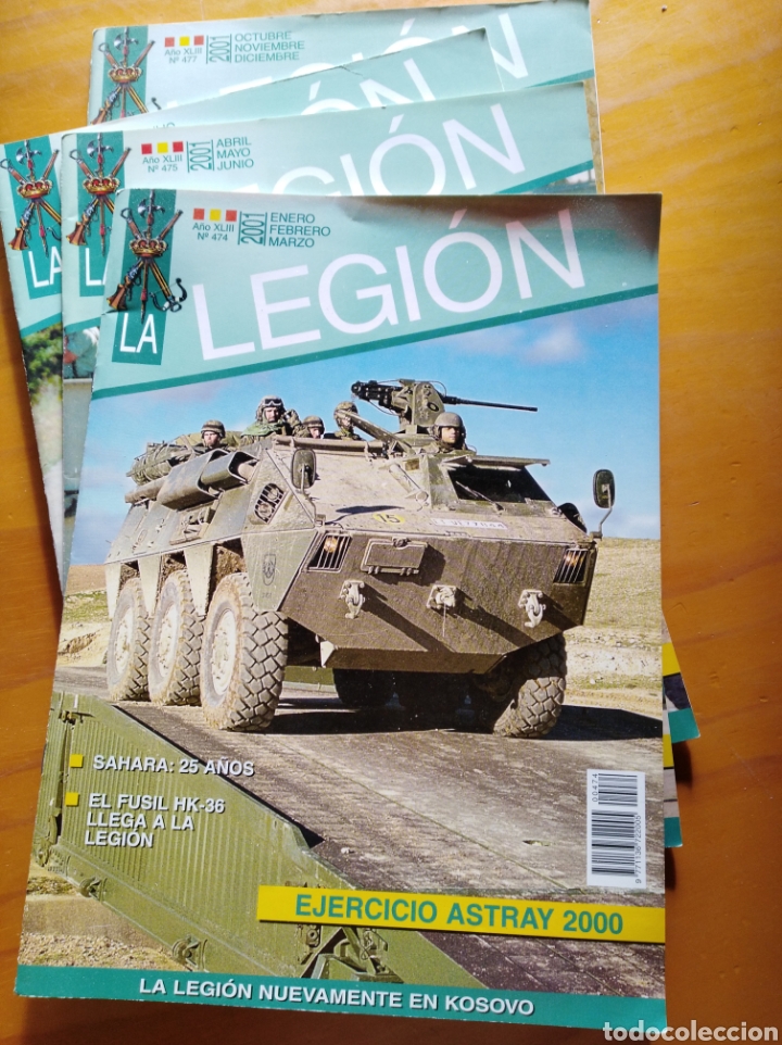 Revistas de m&uacute;sica: 4 revistas LA LEGION a&ntilde;o 2001 completo
