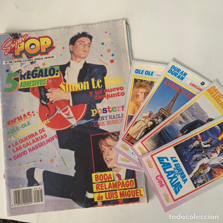 Music magazines: Revista Super 195 con sus cuatro fichas de regalo
