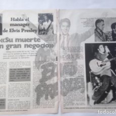 Revistas de música: HABLA EL MANAGER DE ELVIS PRESLEY (1978 REVISTA CLUB) ENTREVISTA 2 HOJAS