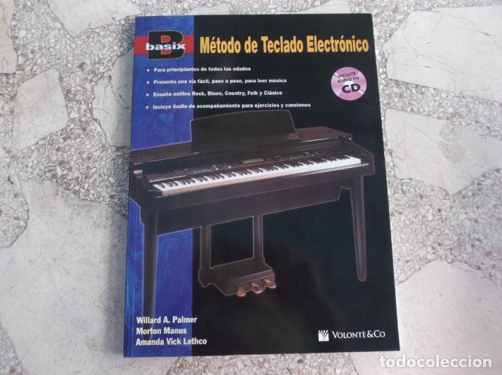 Magazines de musique: meteodo de teclado electronico ,basik, con c.d,volonte & co, para principiantes ,estilos de rock,blu