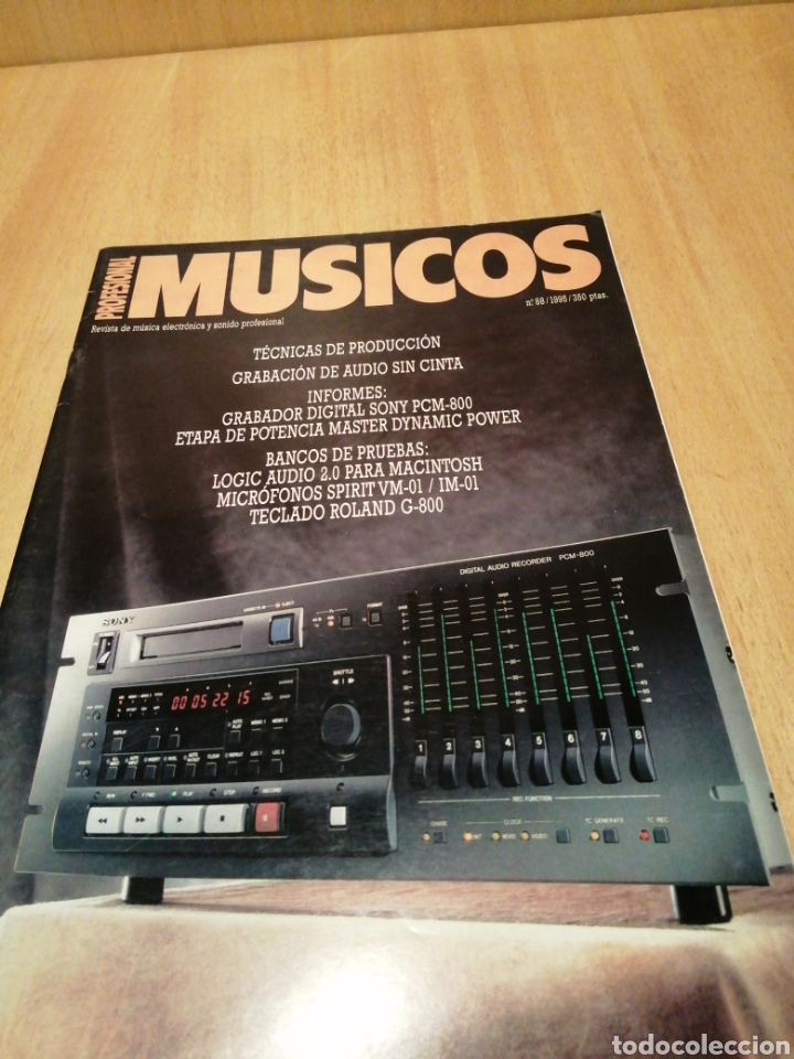 Music magazines: M&uacute;sicos Profesional. Num 88. A&ntilde;o 1995. Sony PCM-800. Logic Audio 2.0. Roland G-800. Etc.